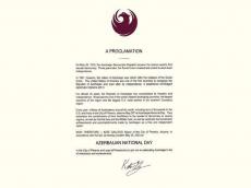 Today Az Arizona State Declares May 28 Azerbaijan National Day